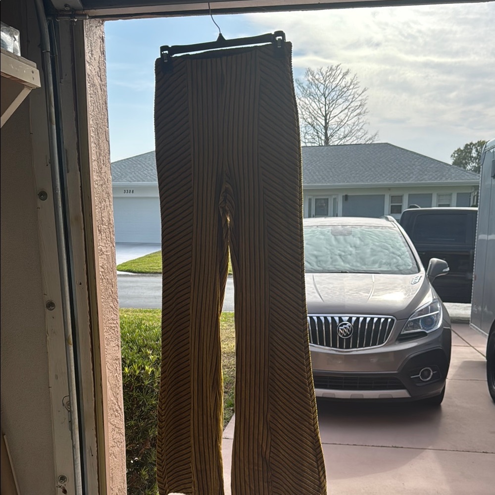 Striped Flared Pants